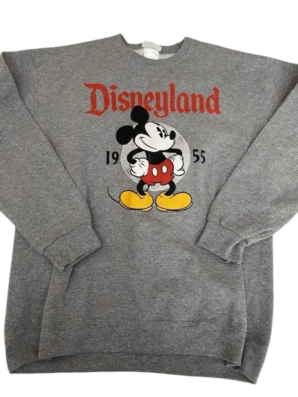 Disney Gray Mickey Mouse Sweatshirt size medium